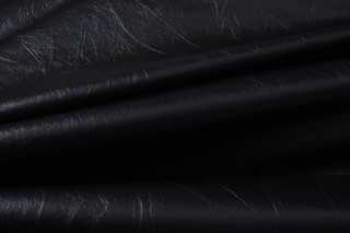 High-Waist Noir Leather Tailored Shorts