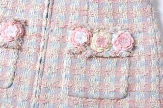Éclat Pastel Tweed Zip Dress