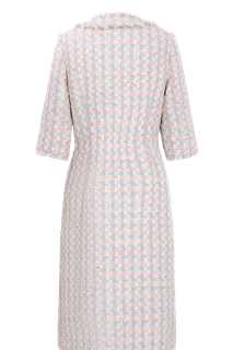 Éclat Pastel Tweed Zip Dress