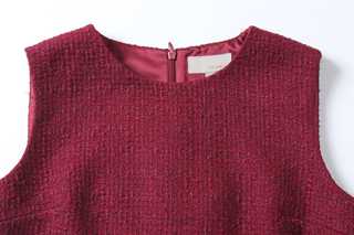 Bordeaux Bijou Pocket Dress