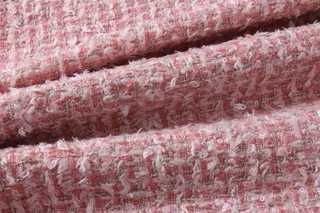 Fleur-Trim Tweed Skirt
