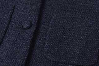 Marine Fleur Embroidered Coat