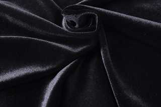Noir Velours Mock Neck Top