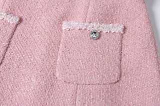 Rose Frange Tweed Dress