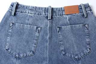 Indigo Seam Denim Trousers