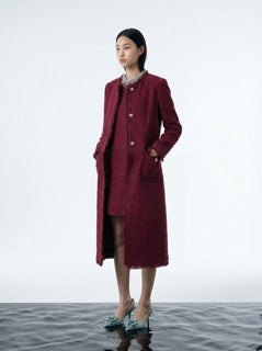 Bordeaux Bijou Pocket Dress