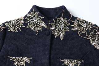 Brume Brodé Embroidered Tweed Coat
