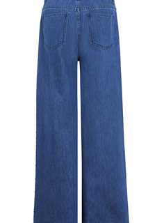 Embellished Side-Seam Denim Trousers