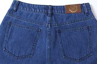 Embellished Side-Seam Denim Trousers