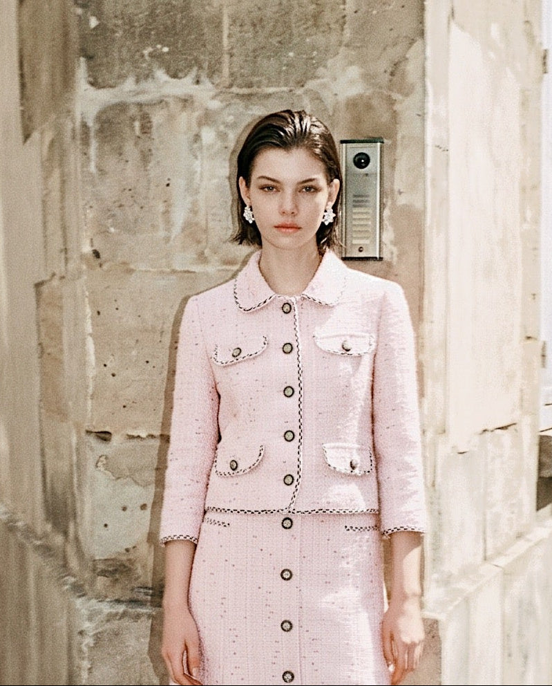 Rose Pearl Tweed Jacket
