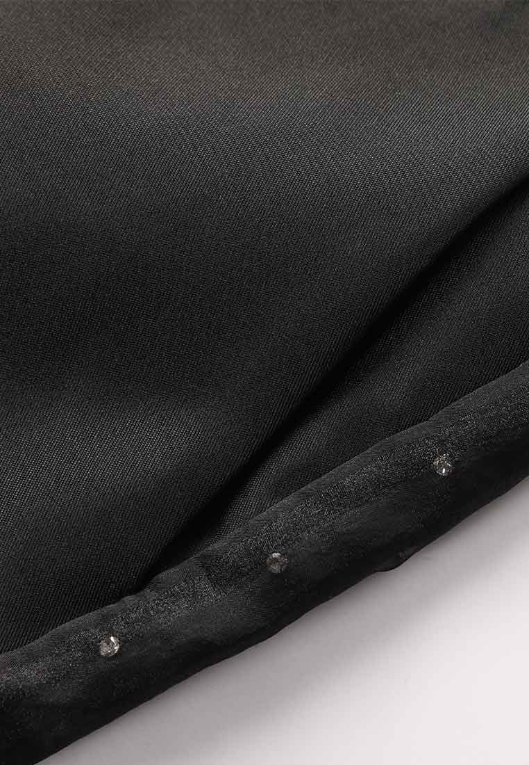 Black Ankle-length Wide Leg Pants - MOISELLE