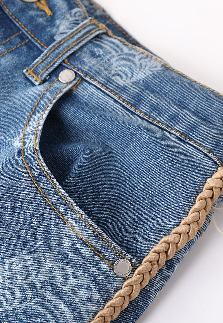 Allover stripe jeans - MOISELLE