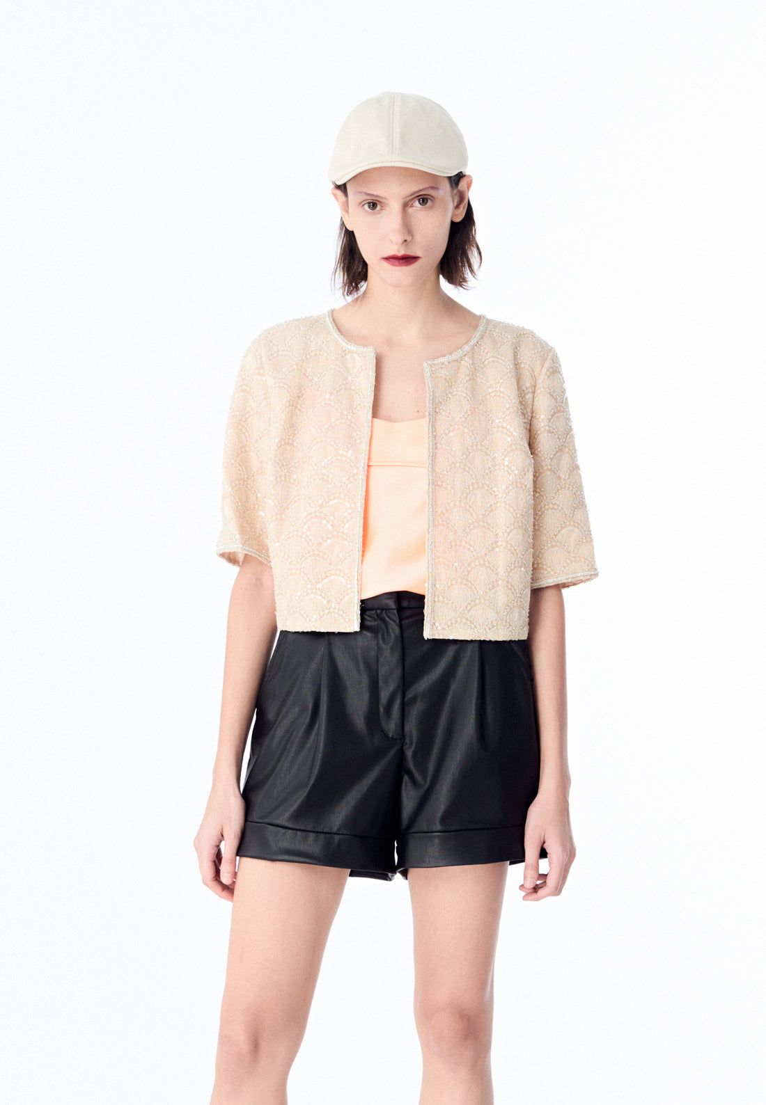 Mesh hotsell crop jacket