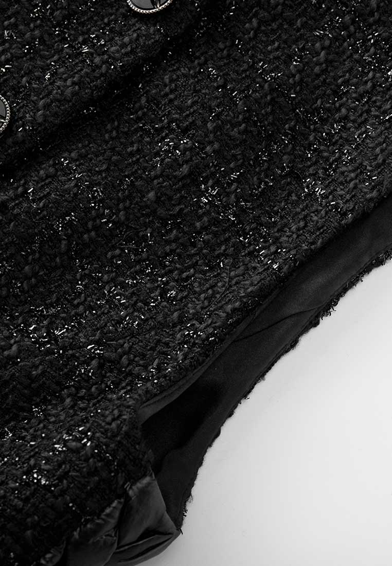 Black Lurex Tweed Vest - MOISELLE
