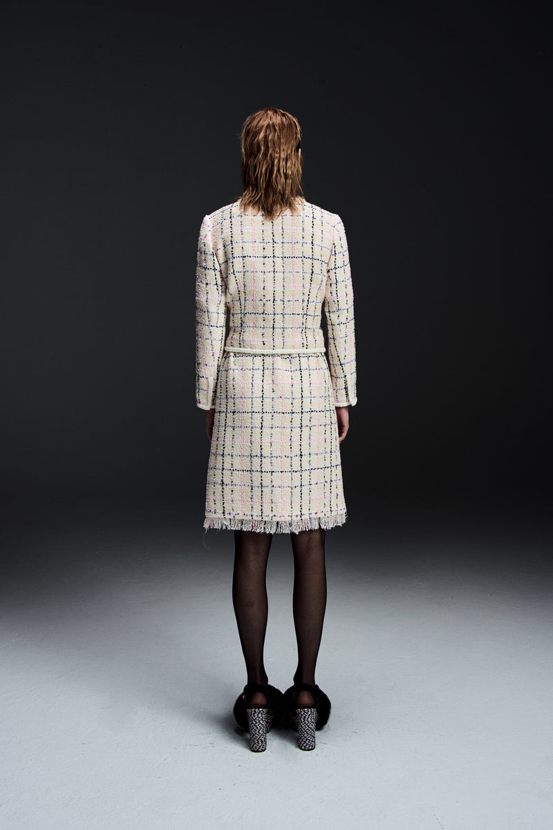 Marion Stylish Tweed Dress - MOISELLE